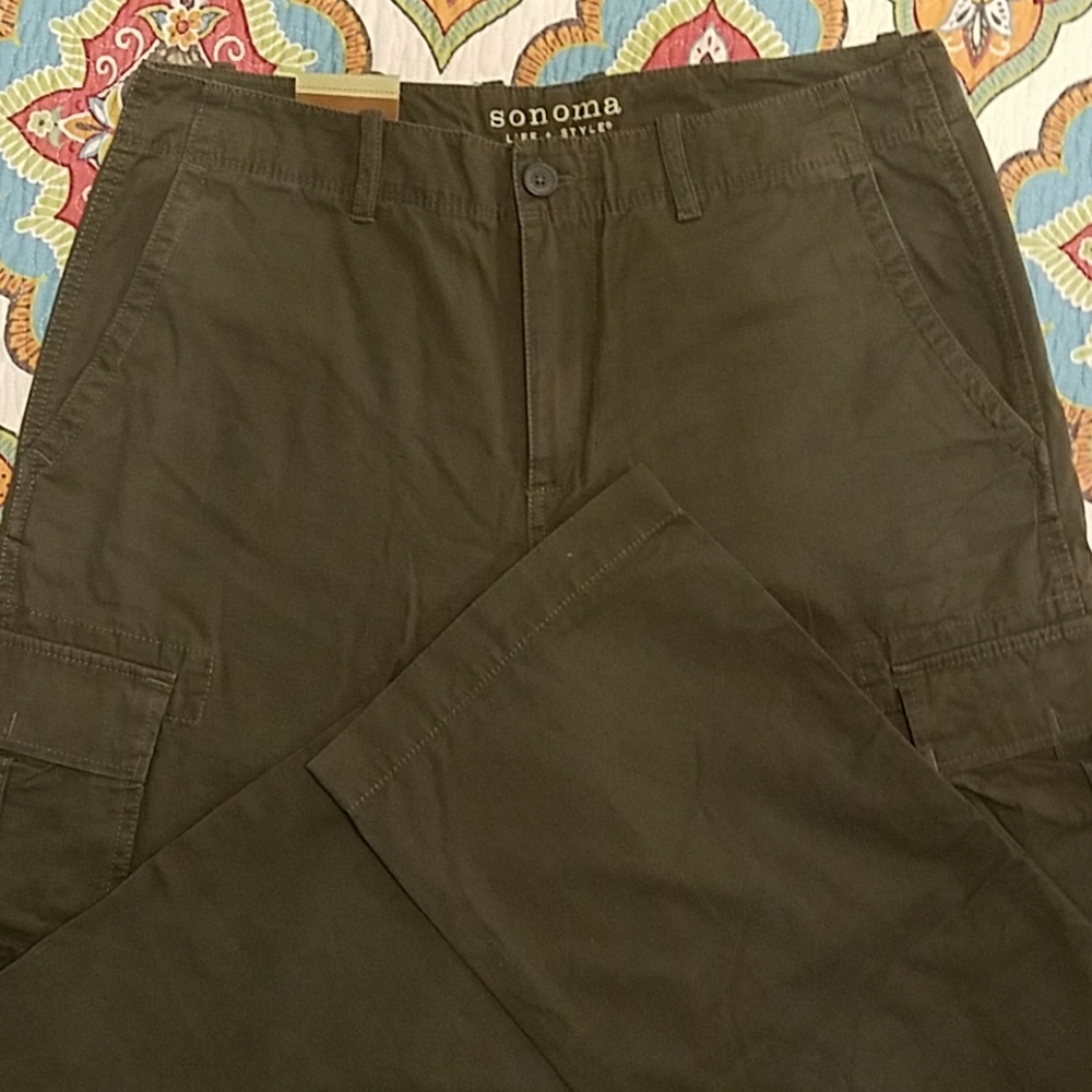 Olive green cargo pants